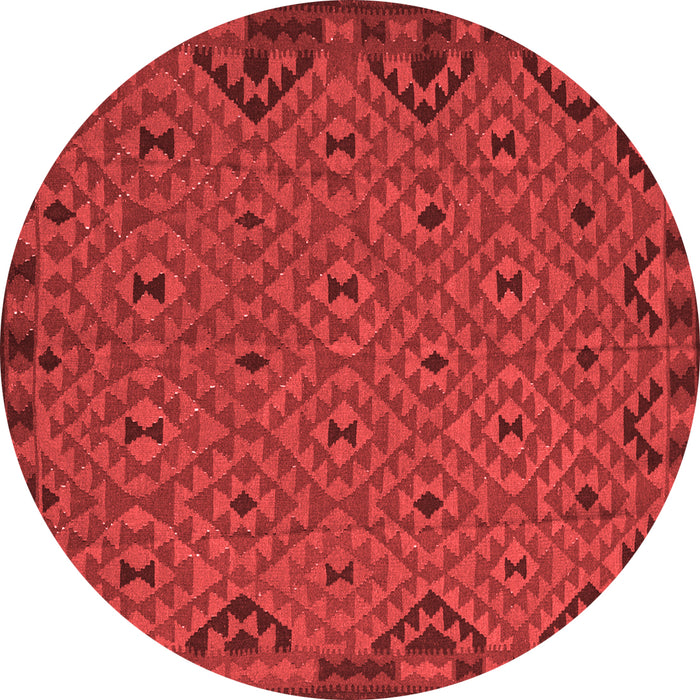 Machine Washable Southwestern Red Country Rug, wshtr2594red