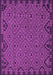 Southwestern Purple Country Rug, tr2594pur