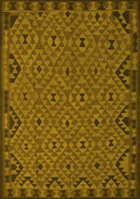 Southwestern Yellow Country Rug, tr2594yw