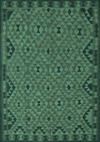 Southwestern Turquoise Country Rug, tr2594turq