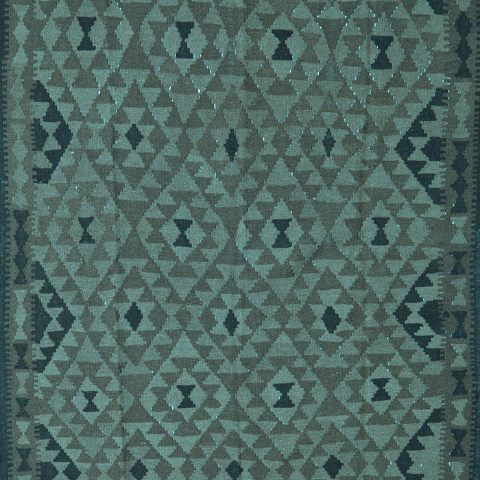 Southwestern Light Blue Country Rug, tr2594lblu