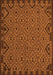 Southwestern Orange Country Rug, tr2594org