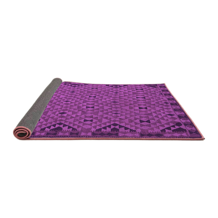 Sideview of Southwestern Purple Country Rug, tr2594pur