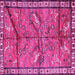 Square Animal Pink Traditional Rug, tr2595pnk