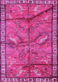 Animal Pink Traditional Rug, tr2595pnk