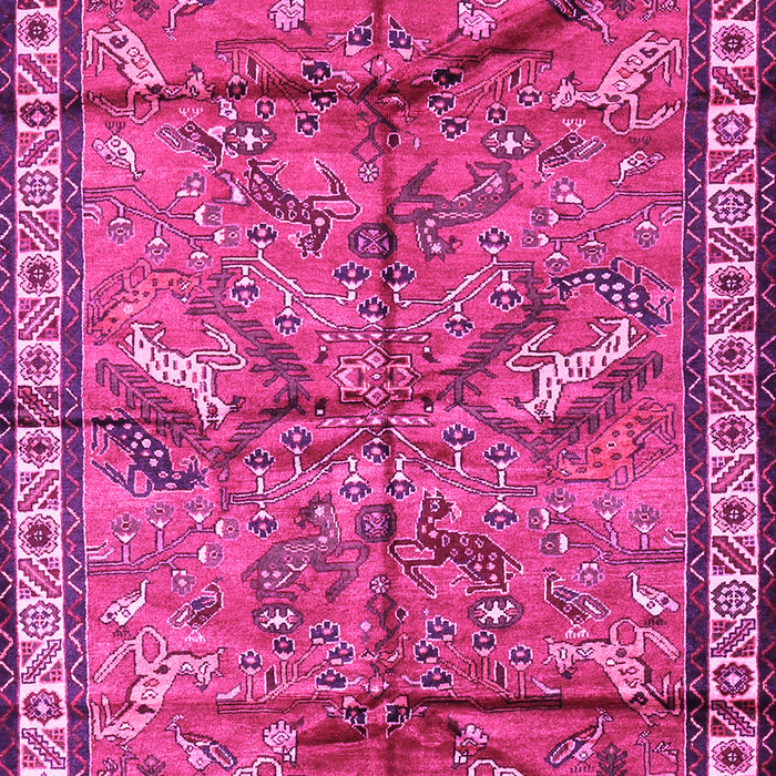 Animal Pink Traditional Rug, tr2595pnk
