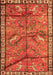 Animal Orange Traditional Rug, tr2595org