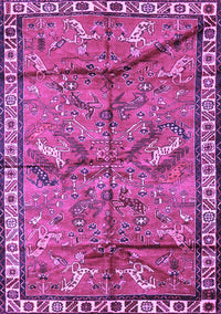 Animal Purple Traditional Rug, tr2595pur