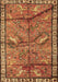 Machine Washable Animal Brown Traditional Rug, wshtr2595brn