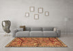 Machine Washable Animal Brown Traditional Rug in a Living Room,, wshtr2595brn