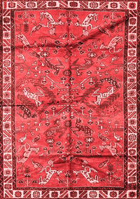 Animal Red Traditional Rug, tr2595red