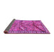 Sideview of Animal Purple Traditional Rug, tr2595pur