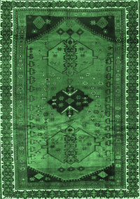 Persian Emerald Green Traditional Rug, tr2596emgrn