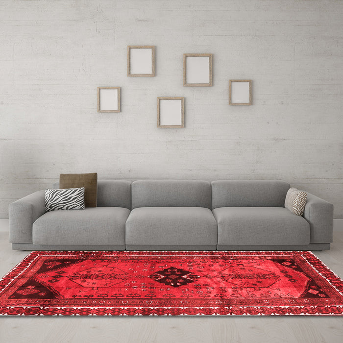 Traditional Red Washable Rugs
