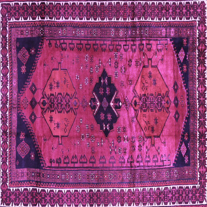 Square Persian Purple Traditional Rug, tr2596pur
