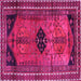 Square Persian Pink Traditional Rug, tr2596pnk
