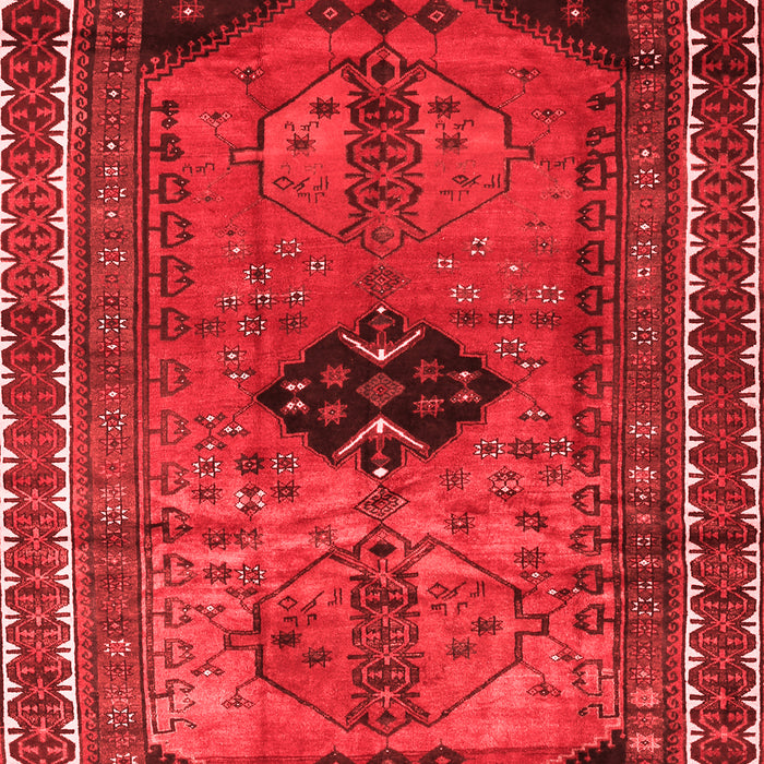 Machine Washable Persian Red Traditional Rug, wshtr2596red