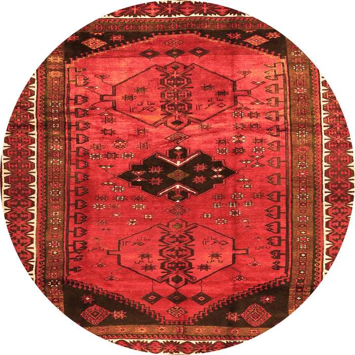 Machine Washable Persian Orange Traditional Area Rugs, wshtr2596org