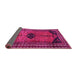 Sideview of Persian Pink Traditional Rug, tr2596pnk