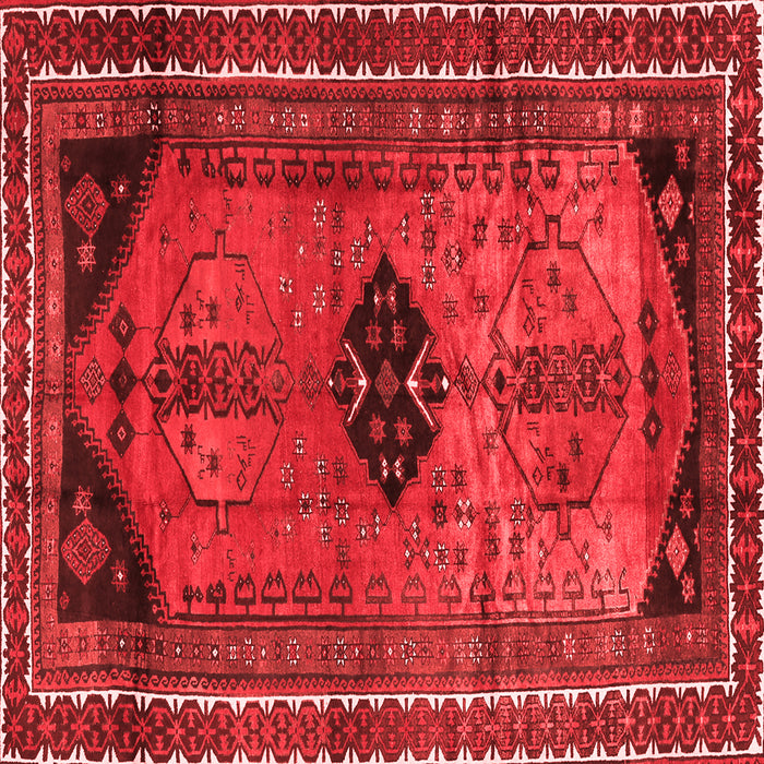 Machine Washable Persian Red Traditional Rug, wshtr2596red
