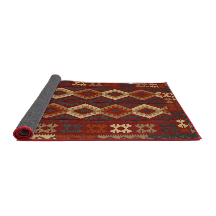 Sideview of Traditional Reddish Brown Southwestern Rug, tr2597