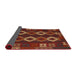 Sideview of Traditional Reddish Brown Southwestern Rug, tr2597