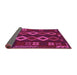 Sideview of Southwestern Pink Country Rug, tr2597pnk