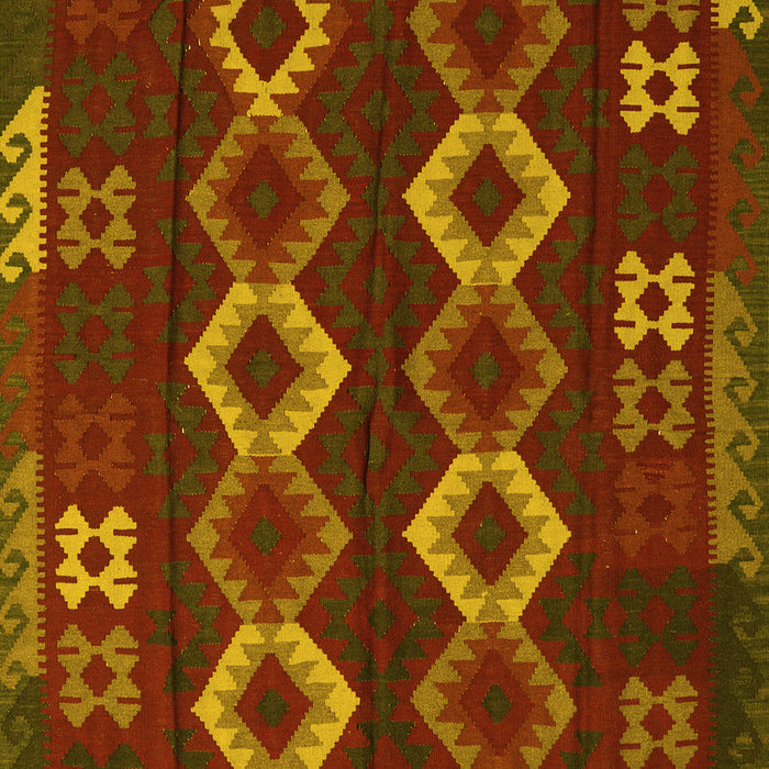 Southwestern Yellow Country Rug, tr2597yw