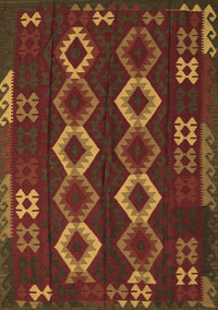 Southwestern Brown Country Rug, tr2597brn