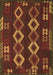 Southwestern Brown Country Rug, tr2597brn