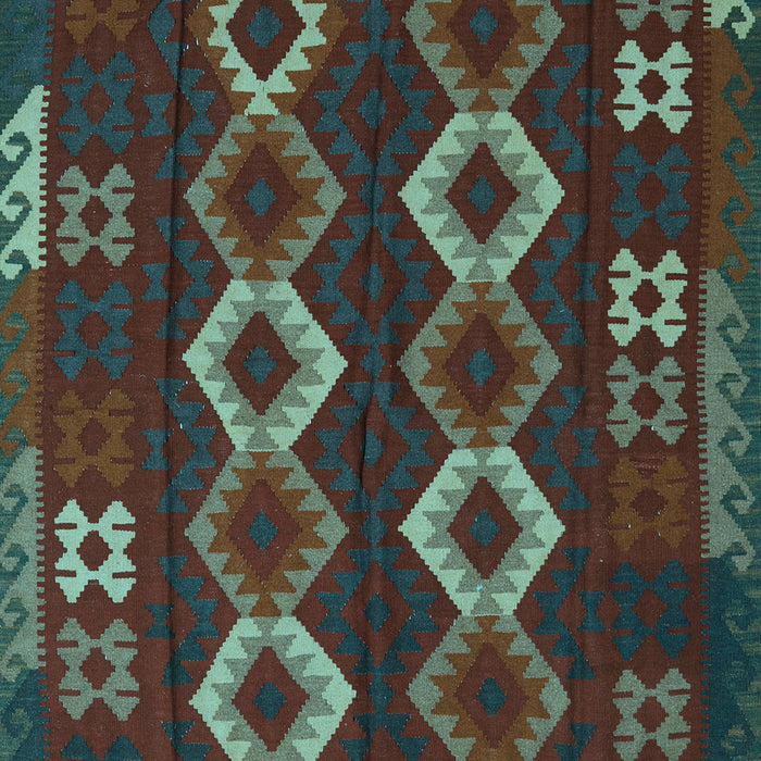 Southwestern Light Blue Country Rug, tr2597lblu