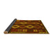 Sideview of Southwestern Yellow Country Rug, tr2597yw