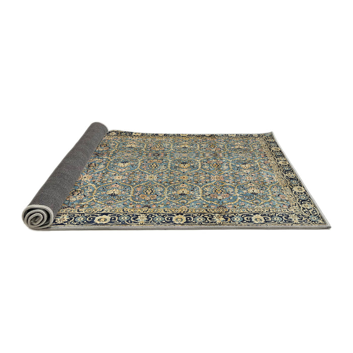 Sideview of Traditional Sage Green Persian Rug, tr2598