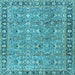 Square Persian Light Blue Traditional Rug, tr2598lblu