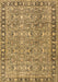 Machine Washable Persian Brown Traditional Rug, wshtr2598brn