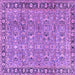 Square Persian Purple Traditional Rug, tr2598pur