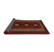 Sideview of Traditional Dark Brown Southwestern Rug, tr2599