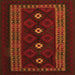 Serging Thickness of Southwestern Orange Country Rug, tr2599org