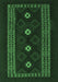 Southwestern Emerald Green Country Rug, tr2599emgrn