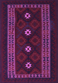 Southwestern Purple Country Rug, tr2599pur