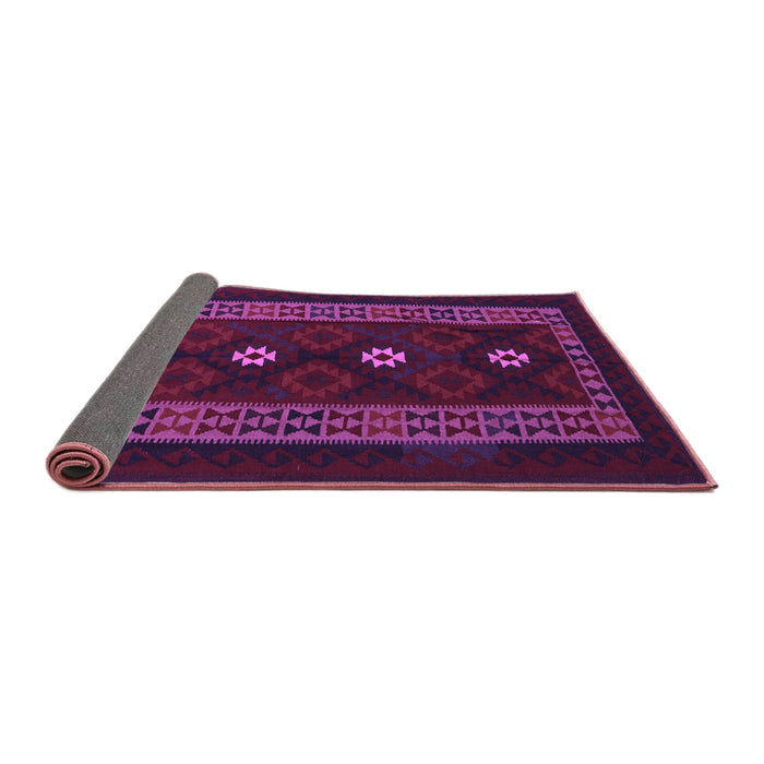 Sideview of Southwestern Purple Country Rug, tr2599pur