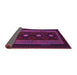 Sideview of Southwestern Purple Country Rug, tr2599pur