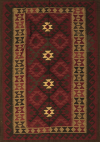 Southwestern Brown Country Rug, tr2599brn