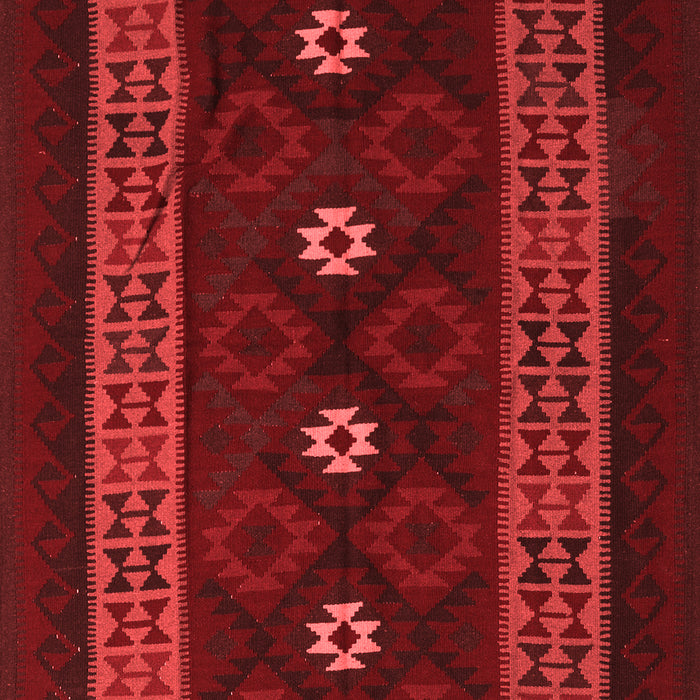 Machine Washable Southwestern Red Country Rug, wshtr2599red