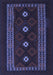 Southwestern Blue Country Rug, tr2599blu