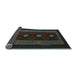 Sideview of Southwestern Light Blue Country Rug, tr2599lblu