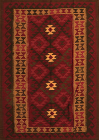 Southwestern Orange Country Rug, tr2599org