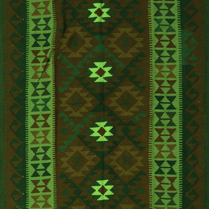 Southwestern Green Country Rug, tr2599grn