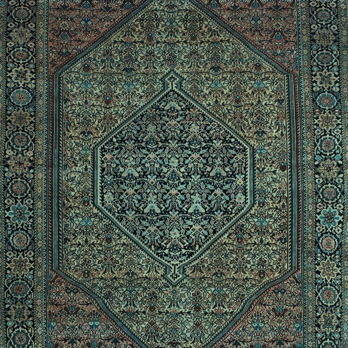 Machine Washable Persian Light Blue Traditional Rug, wshtr25lblu