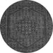 Machine Washable Persian Gray Traditional Rug, wshtr25gry